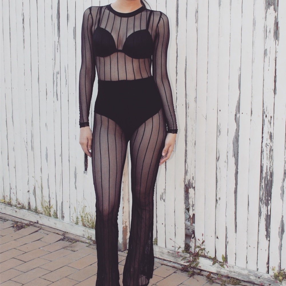 See through jumpsuit